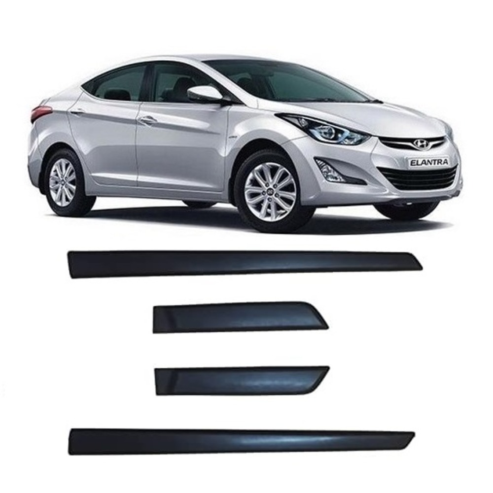 Side Door Beading Door Protector Accessories for Elantra Fluidic Black